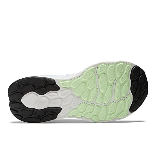 New Balance 1080 Fresh Foam W108012N - Women's White/Bleach Blue/Green Aura Shoe Deals Outlet