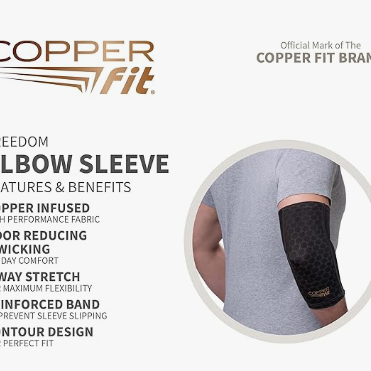 Copperfit Unisex Adult Compression Sleeve Elbow - Unisex