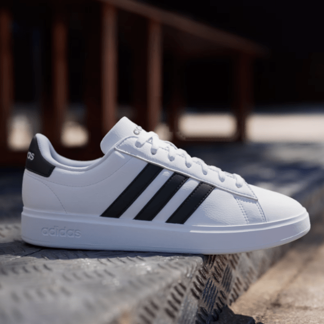 adidas Grand Court 2.0 Cloud White / Core Black / Core Black 5.5 M 4065427718071 Shoe Deals Outlet