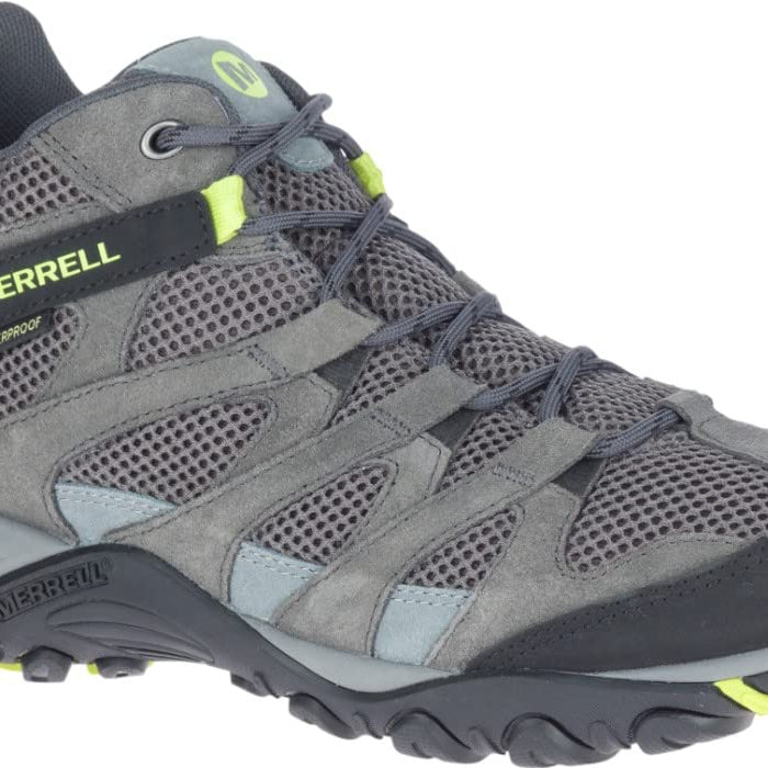 Merrell Alverstone Mid Gore - Tex - Men's Granite/Keylime Shoe Deals Outlet