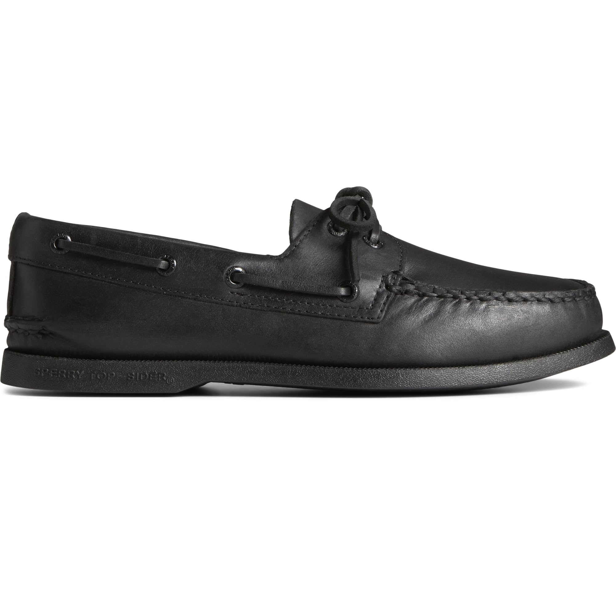 Sperry A/O 2 - EYE LEATHER - Men's BLACK Shoe Deals Outlet