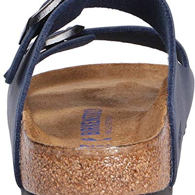 Birkenstock Arizona Birko - Flor Soft Footbed - Unisex Blue Shoe Deals Outlet