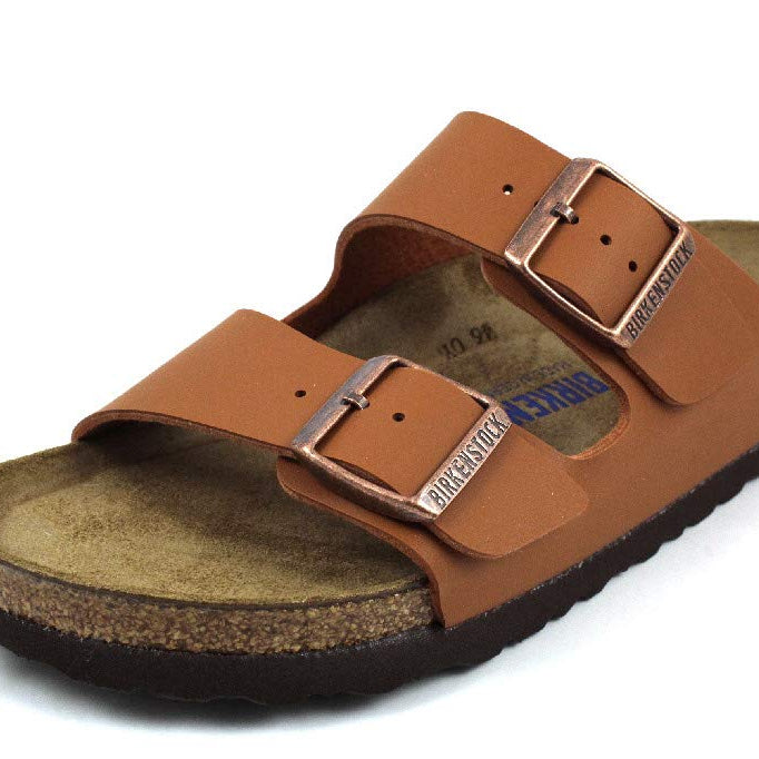 Birkenstock Arizona Birko - Flor Soft Footbed - Unisex Ginger Brown Shoe Deals Outlet