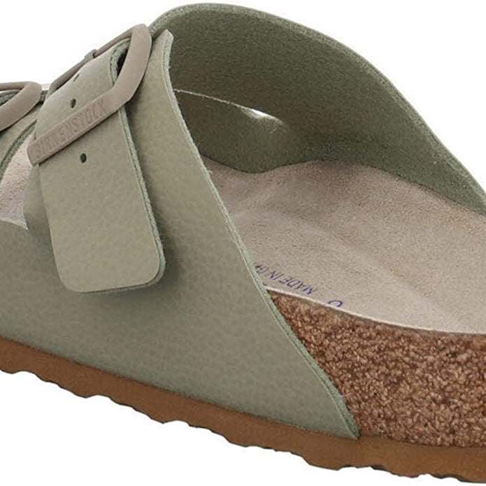 Birkenstock Arizona Birko - Flor Soft Footbed - Unisex Desert Soil Faded Khaki Shoe Deals Outlet