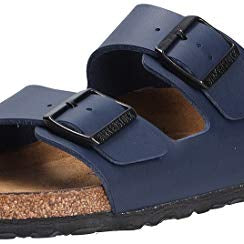 Birkenstock Arizona Birko - Flor Soft Footbed - Unisex Blue Shoe Deals Outlet