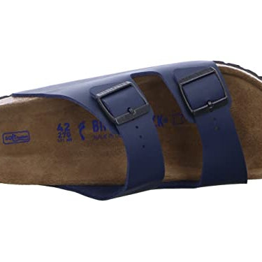 Birkenstock Arizona Birko - Flor Soft Footbed - Unisex Blue Shoe Deals Outlet