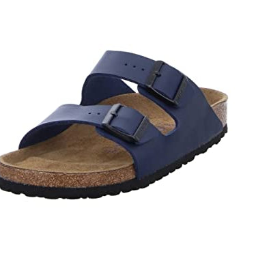 Birkenstock Arizona Birko - Flor Soft Footbed - Unisex Blue Shoe Deals Outlet
