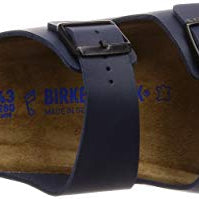 Birkenstock Arizona Birko - Flor Soft Footbed - Unisex Blue Shoe Deals Outlet