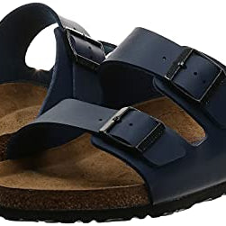 Birkenstock Arizona Birko - Flor Soft Footbed - Unisex Blue Shoe Deals Outlet