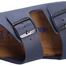 Birkenstock Arizona Birko - Flor Soft Footbed - Unisex Blue Shoe Deals Outlet