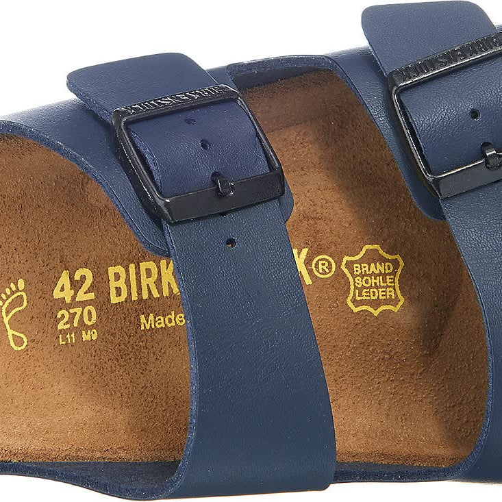 Birkenstock Arizona Birko - Flor Soft Footbed - Unisex Blue Shoe Deals Outlet