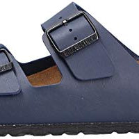 Birkenstock Arizona Birko - Flor Soft Footbed - Unisex Blue Shoe Deals Outlet
