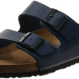 Birkenstock Arizona Birko - Flor Soft Footbed - Unisex Blue Shoe Deals Outlet