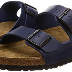 Birkenstock Arizona Birko - Flor Soft Footbed - Unisex Blue Shoe Deals Outlet
