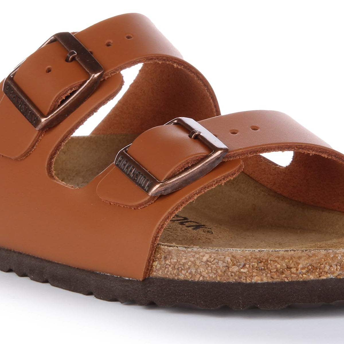 Birkenstock Arizona Natural Leather - Unisex Ginger Brown Shoe Deals Outlet