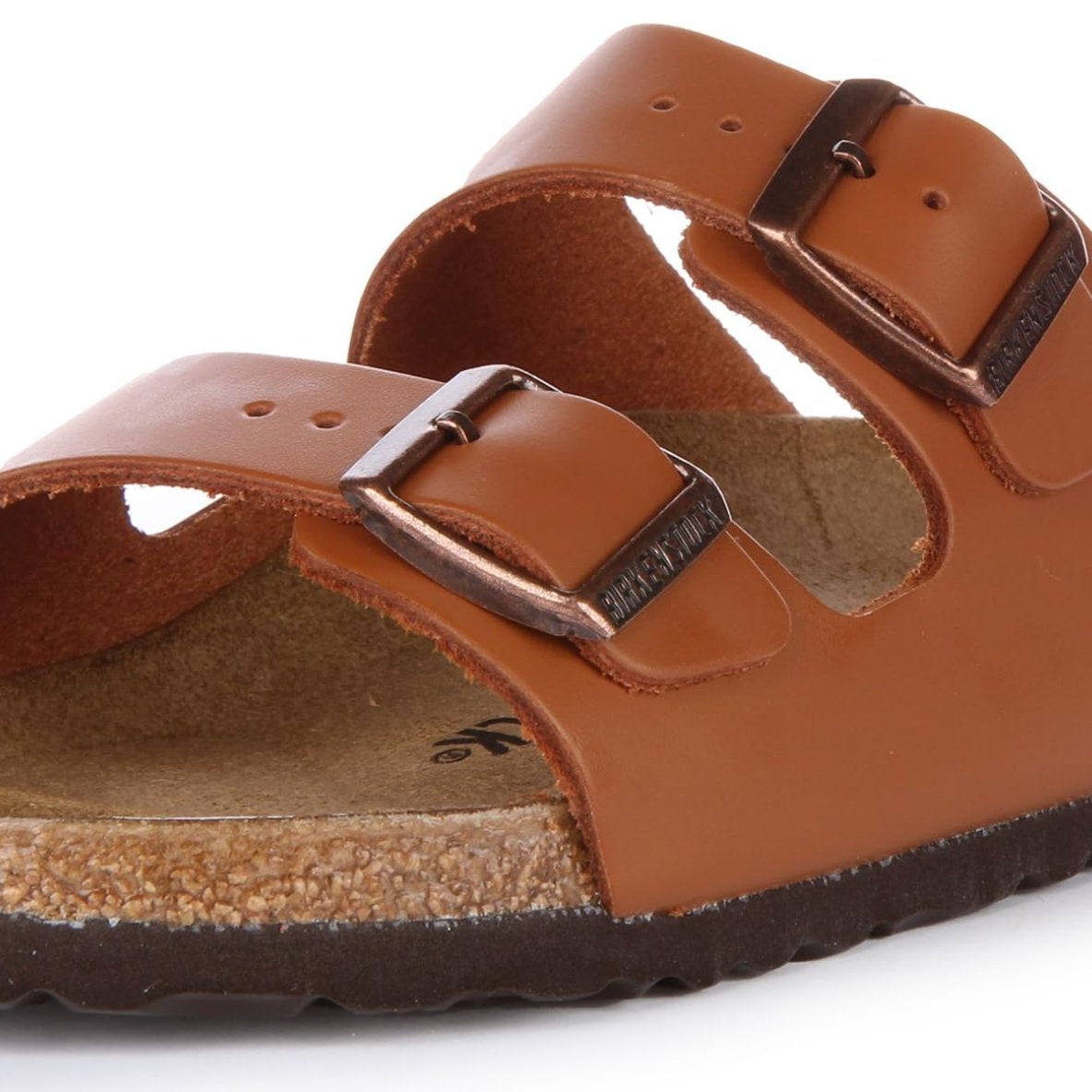 Birkenstock Arizona Natural Leather - Unisex Ginger Brown Shoe Deals Outlet