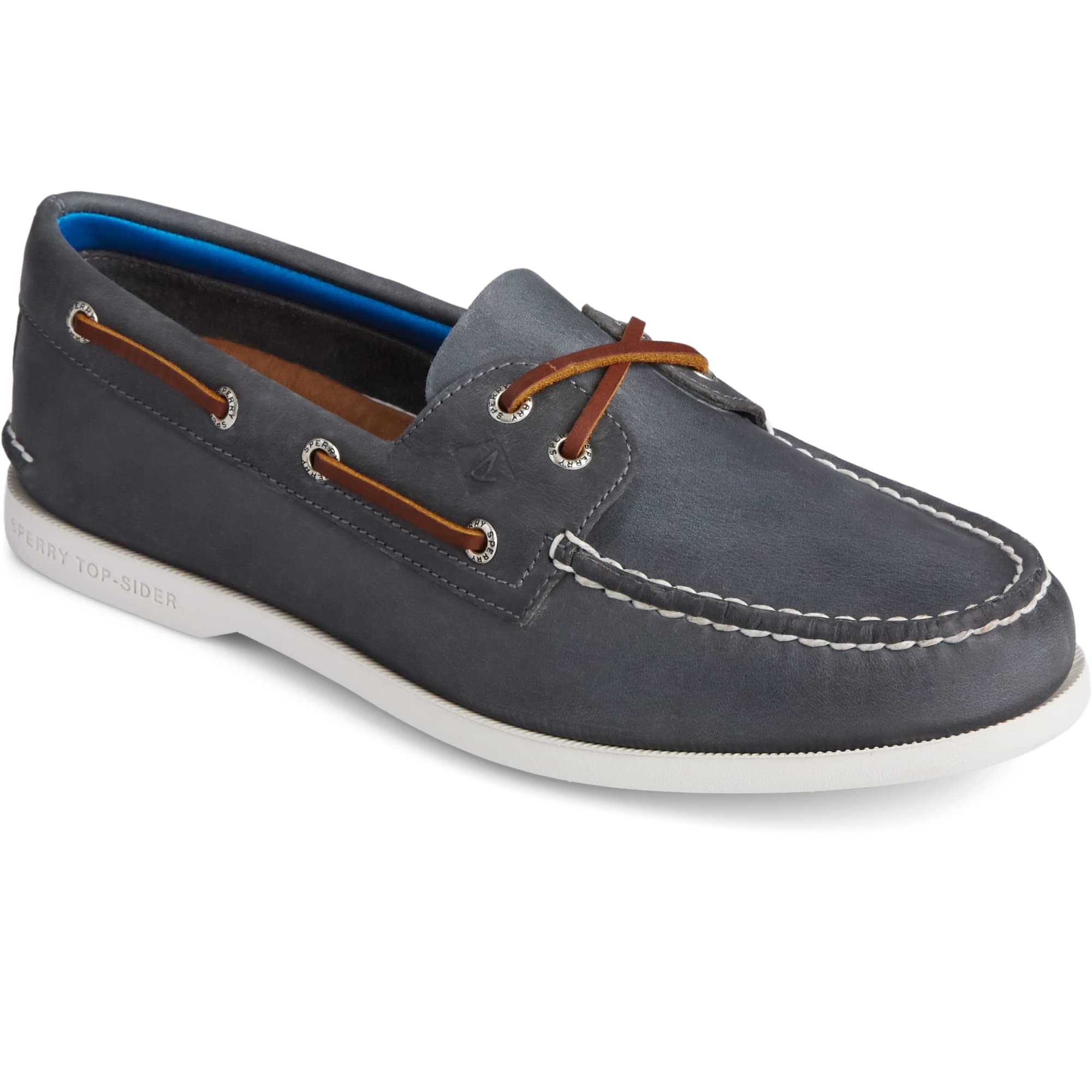 Sperry Authentic Original 2 Eye Plushwave - Men's Navy Shoe Deals Outlet