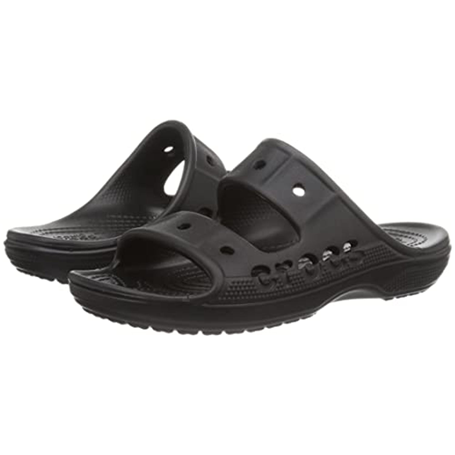 Crocs Baya Sandal - Unisex Black Shoe Deals Outlet