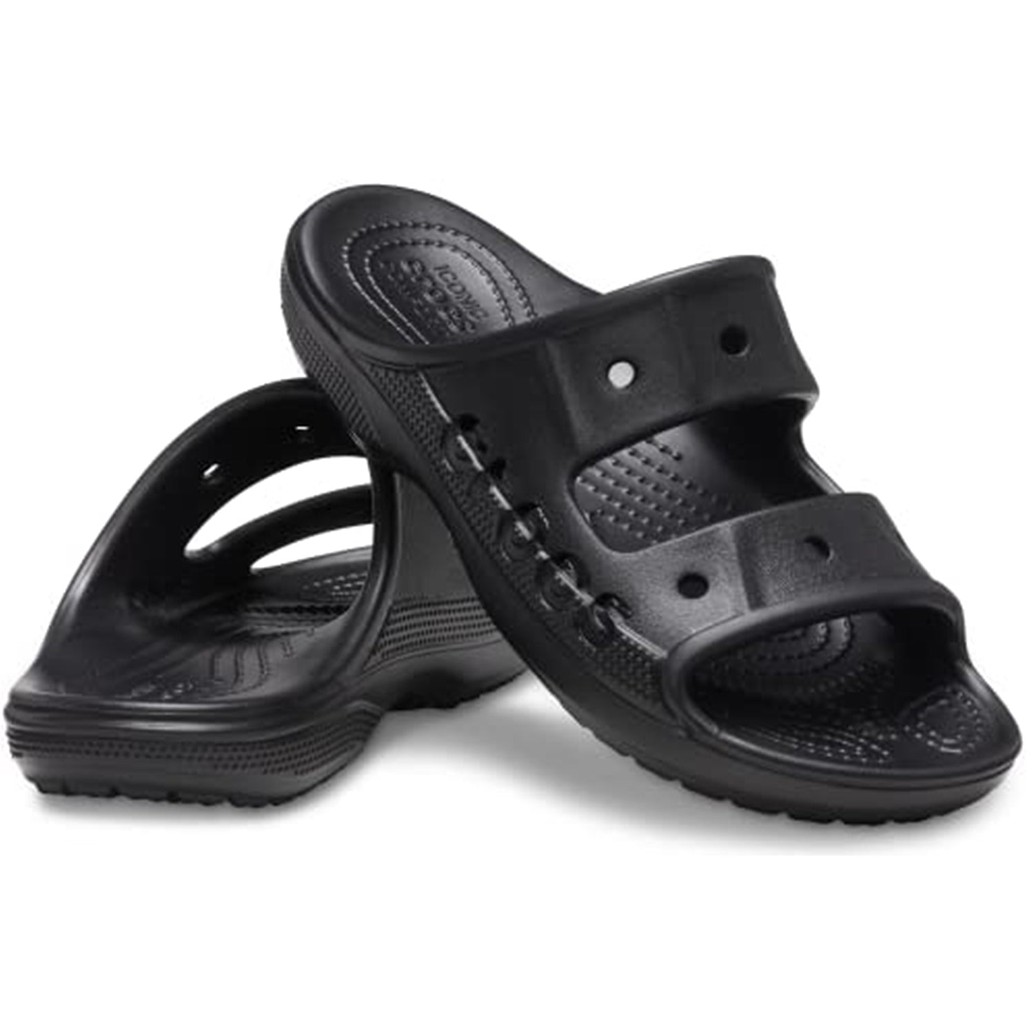 Crocs Baya Sandal - Unisex Black Shoe Deals Outlet
