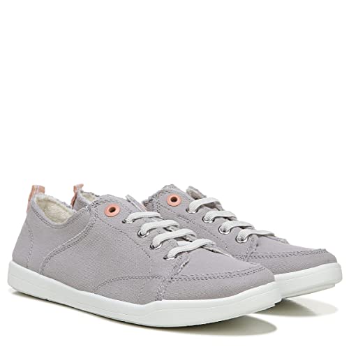 VIONIC Beach Pismo Lace - Up Sneaker - Women's Light Grey Canvas Shoe Deals Outlet