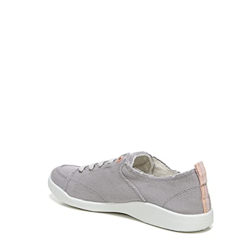 VIONIC Beach Pismo Lace - Up Sneaker - Women's Light Grey Canvas Shoe Deals Outlet