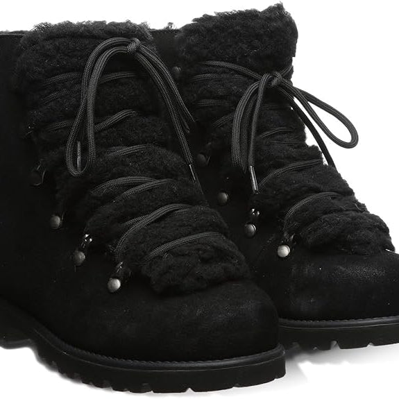 BEARPAW Alisa Black / Black 9 M 889918843318 Shoe Deals Outlet