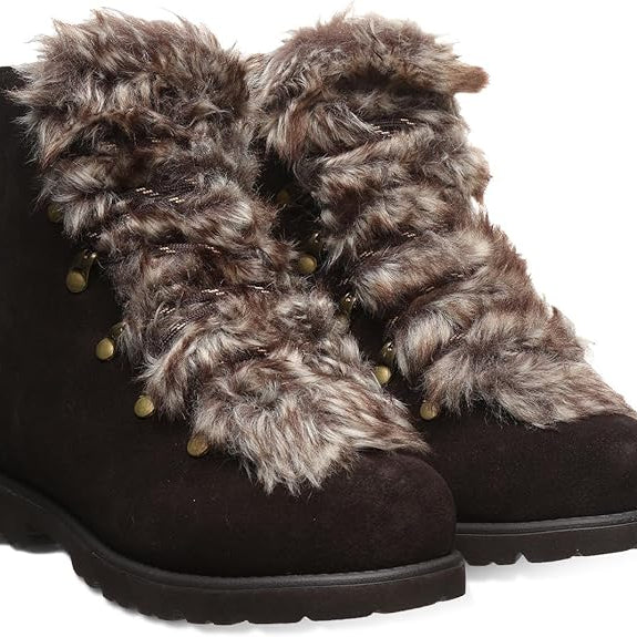 BEARPAW Alisa Black / Black 9 M 889918843318 Shoe Deals Outlet