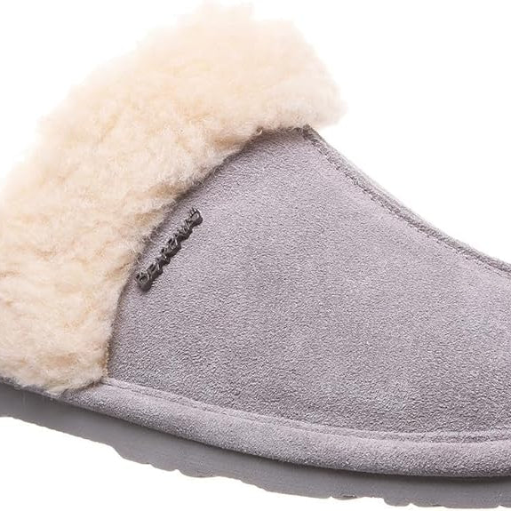 BEARPAW Loketta Suede Slippers Seal Brown 9 M 889918396982 Shoe Deals Outlet