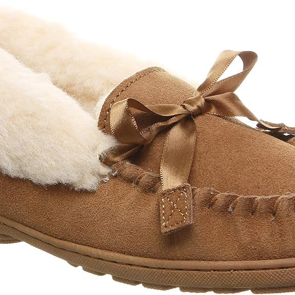 BEARPAW Moccasin Slippers Indio Hickory 6 M 889918292239 Shoe Deals Outlet