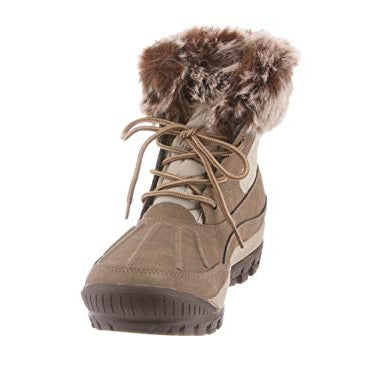 BEARPAW Becka Boots - Women's Stone Shoe Deals Outlet