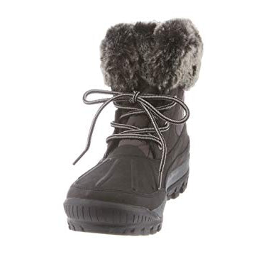 BEARPAW Becka Boots - Women's Black/Grey Shoe Deals Outlet