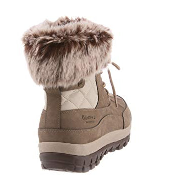 BEARPAW Becka Boots - Women's Stone Shoe Deals Outlet