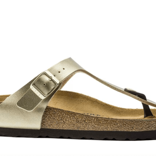 Birkenstock Gizeh BF Gold 9 - 9.5 M 802436955233 Shoe Deals Outlet