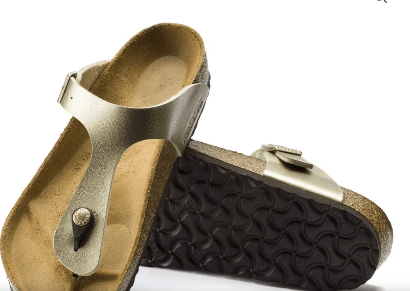 Birkenstock Gizeh BF Gold 9 - 9.5 M 802436955233 Shoe Deals Outlet