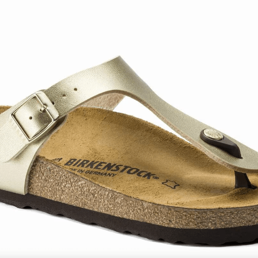 Birkenstock Gizeh BF Gold 9 - 9.5 M 802436955233 Shoe Deals Outlet