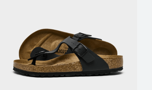 Birkenstock Gizeh Birko - Flor Black 9 - 9.5 M 809410073952 Shoe Deals Outlet