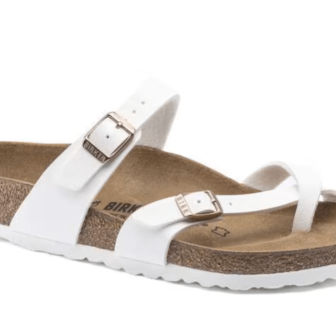 Birkenstock Mayari Birko - flor White 11 - 11.5 M 809410919571 Shoe Deals Outlet