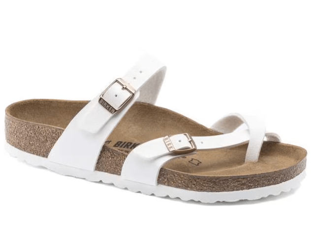 Birkenstock Mayari Birko - flor White 11 - 11.5 M 809410919571 Shoe Deals Outlet