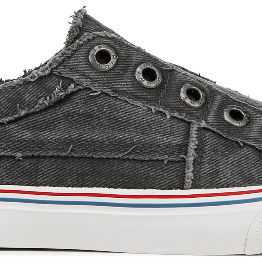 Blowfish Malibu Play Grey Frayed Twill 8 M 193529068320 Shoe Deals Outlet