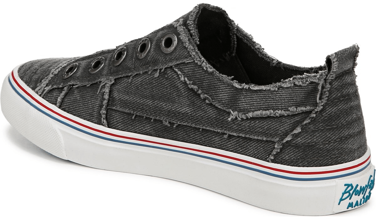 Blowfish Malibu Play Grey Frayed Twill 8 M 193529068320 Shoe Deals Outlet