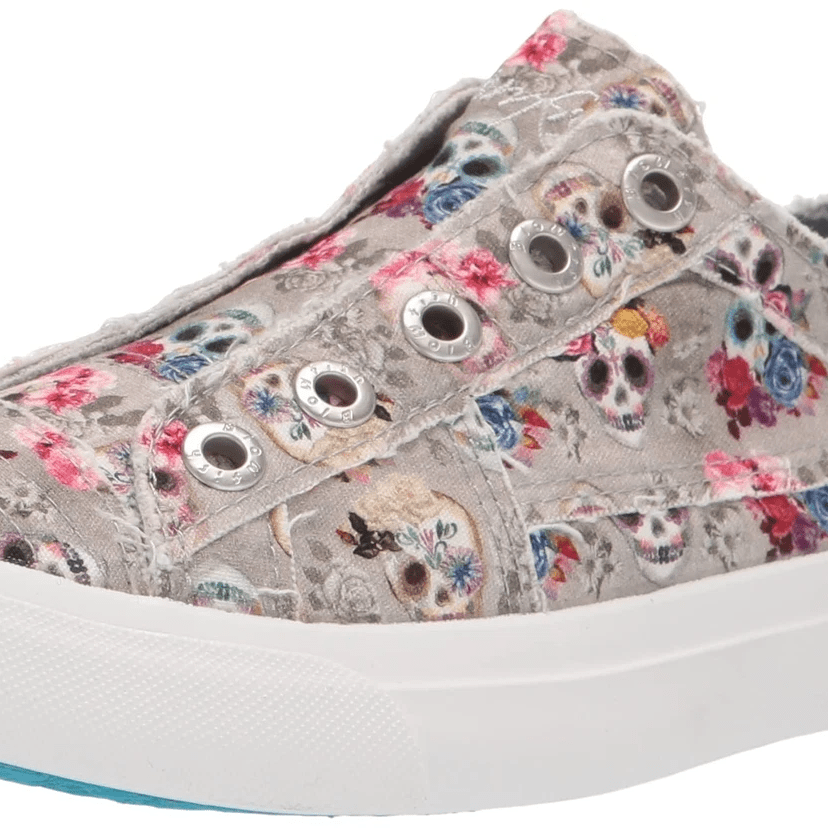 Blowfish Malibu Play Grey Sugarskull 9.5 M 193529128642 Shoe Deals Outlet
