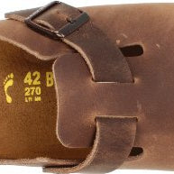 Birkenstock Boston Oiled Leather - Unisex Tobacco Brown Shoe Deals Outlet