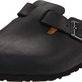 Birkenstock Boston Oiled Leather - Unisex Black Oiled Leather Shoe Deals Outlet