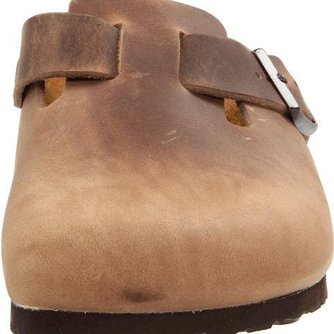 Birkenstock Boston Oiled Leather - Unisex Tobacco Brown Shoe Deals Outlet