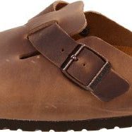 Birkenstock Boston Oiled Leather - Unisex Tobacco Brown Shoe Deals Outlet