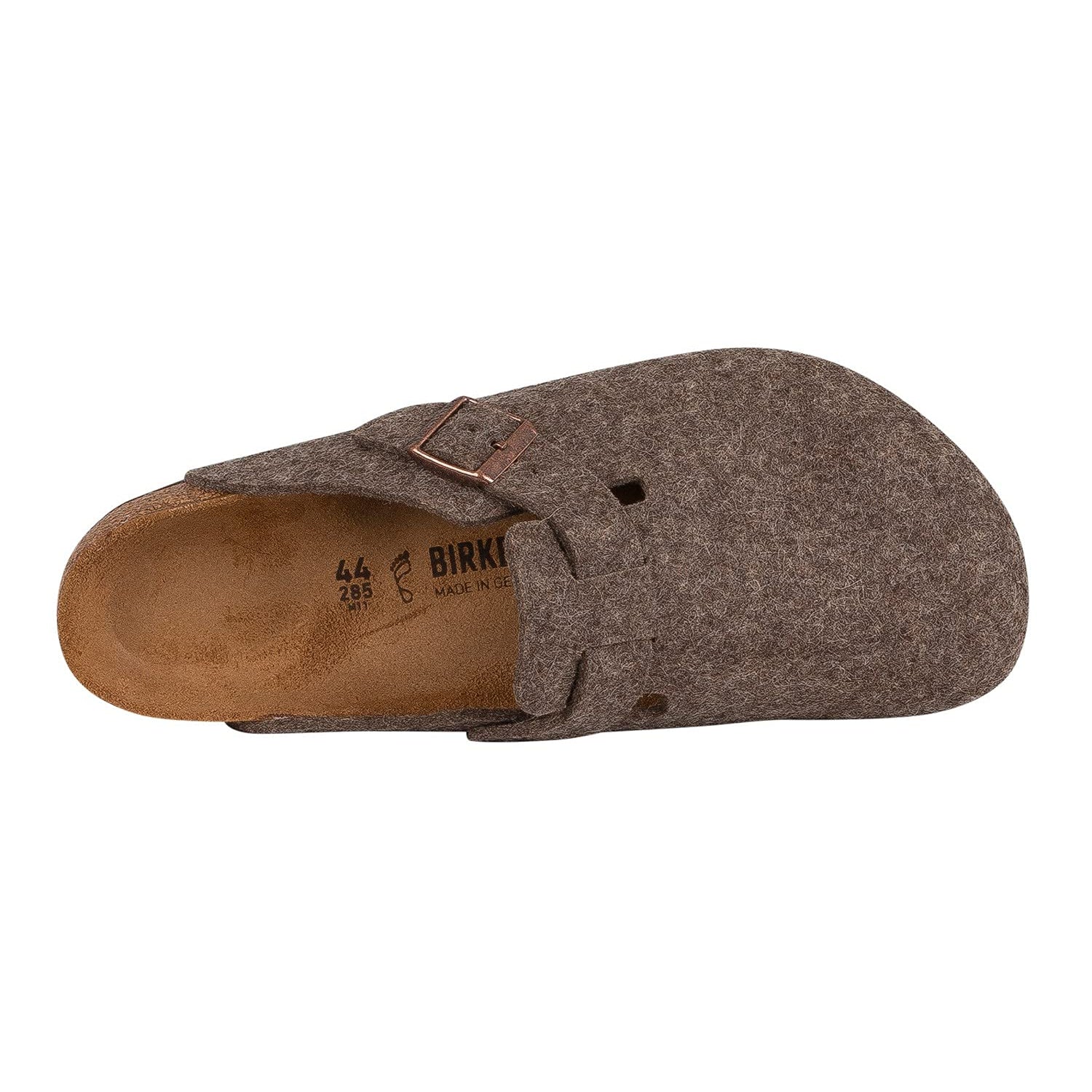 Birkenstock Boston Wool Clogs - Unisex Cacao Shoe Deals Outlet