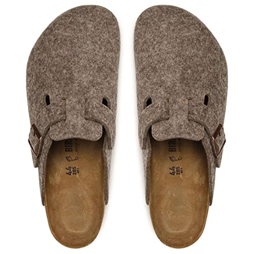 Birkenstock Boston Wool Clogs - Unisex Cacao Shoe Deals Outlet