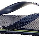 Havaianas Brazil Logo Flip Flops - Unisex Marine Blue Shoe Deals Outlet
