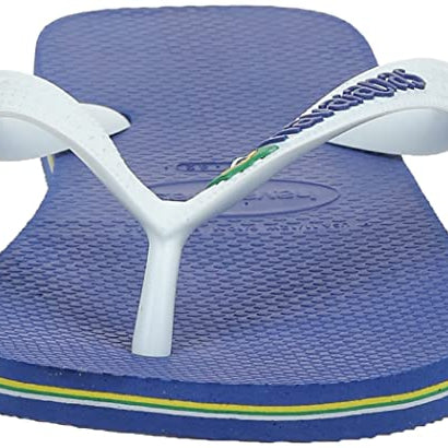Havaianas Brazil Logo Flip Flops - Unisex Marine Blue Shoe Deals Outlet