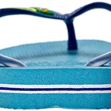 Havaianas Brazil Logo Flip Flops - Unisex Nautical Blue Shoe Deals Outlet